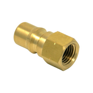 Schnellkupplung (Hansun) männlich x 1/4 Zoll NPT innen mit Rückschlagventil