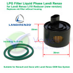 LPG-Filter, Nassgas, Flüssigkeit – Landi Renzo Li10 Verdampfer, neuer Typ