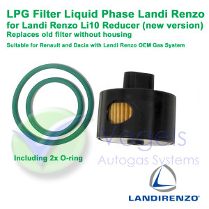 LPG-Filter, Nassgas, Flüssigkeit – Landi Renzo Li10 Verdampfer, neuer Typ