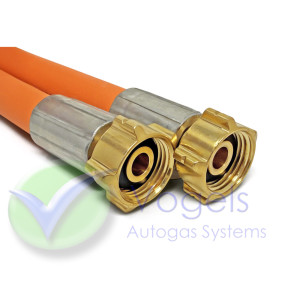 GOK High-pressure Gas Hose 400mm 2 x G.2 SHELL-F (21,8 x 1/14 lh) Connections