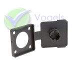 Dust cap / Protective cover Black Plastic for LPG-filling connection Flat filler