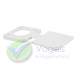 Dust cap / Protective cover White Plastic for LPG-filling connection Flat filler