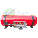 GZWM LPG-Cilinderdamptank 4-Gats 30L (Ø200x1070) incl. Appendages
