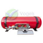 GZWM Cylindrical LPG Vapor Tank 4-Hole 30L (Ø230x810) incl. Fittings