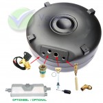 GZWM LPG-Ringtank 4-Gats 122L (Ø720x350) 52° incl. Appendages - Tankkast optioneel.