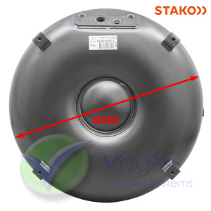 STAKO LPG-Ringtank 4-Gats 61L (Ø650x220) 52° incl. Appendages - Tankkast optioneel.