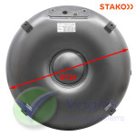 STAKO LPG-Toroidal Tank 4-Hole 75L (Ø720x230) 52° incl. Fitting - Gas Tight Valve Box Optional.