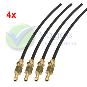Injector extension kit 4 Cyl. - Inlet manifold nozzles + polyamide straws