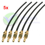 Injector extension kit 5 Cyl. - Inlet manifold nozzles + polyamide straws