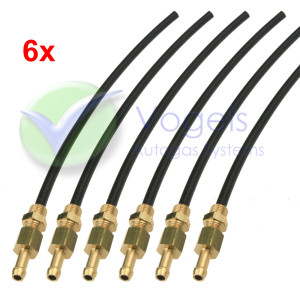 Injector extension kit 6 Cyl. - Inlet manifold nozzles + polyamide straws
