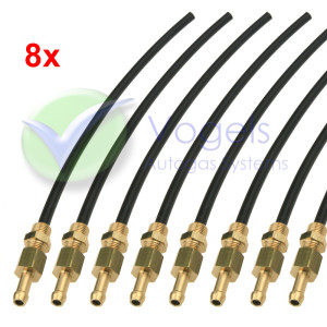 Injector extension kit 8 Cyl. - Inlet manifold nozzles + polyamide straws