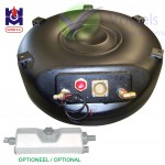 GZWM LPG-Toroidal Tank 4-Hole 59L (Ø600x250) 52° incl. Fitting - Gas Tight Valve Box Optional.