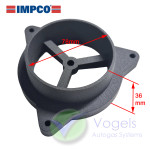 IMPCO Adapter type A1-6 Ø78mm - Kunststof 3D Versie for 300A Mixer Direct installation on Carburetor