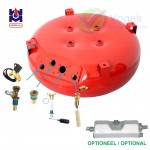 GZWM LPG-Radmuldentank Brenngas 4-Loch 63L (Ø650x230) inkl. Ventile