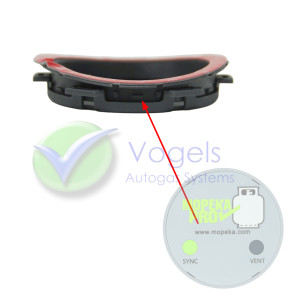 Selbstklebende Halterung für MOPEKA Pro unter Zyl. LPG- tank Ø300–370 mm