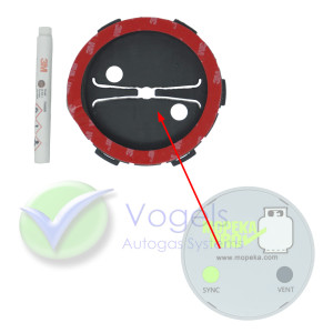 Zelfklevende houder voor MOPEKA Pro onder LPG-Cilindertanks Ø300-370mm
