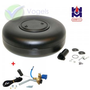 GZWM LPG-Ringtank 1-Gats 30° Intern 65L (Ø650x250) incl. Multivalve