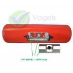 GZWM Cylindrical LPG Vapor Tank 4-Hole 25L (Ø200x890) incl. Fittings