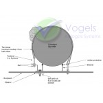 LPG Tank Installation Kit - Tank mounting material - for Cyl. tanks 23L until 85L