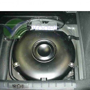 Tankmontageset für LPG-Radmuldentanks in Ring 4 Löcher - Installation (Reserveradschale)