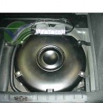 Tankmontageset für LPG-Radmuldentanks in Ring 4 Löcher - Installation (Reserveradschale)