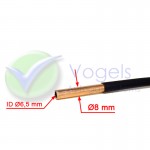 LPG-Rohr aus Kupfer, 8 mm, mit Kunststoffmantel auf Länge pro Meter