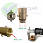 LPG Filling Adapter Bayonet W21,8 Short male thread - Netherlands, Great Britain