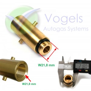 LPG Filling Adapter Bayonet W21,8 Long male thread - Netherlands, Great Britain