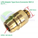 LPG Filling Adapter Euro Connector W21,8 male thread without non-return valve - Spain