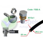 SF-Fitting XD-3 FBB-A Banjo M10 + Oetiker-Rohrklemme