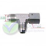 T-piece 3x 1/2"UNF 2x Male thread 1x Union nut on side arm for LPG filling hose