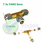 T-Stück 3x FARO 6mm Gasrohr