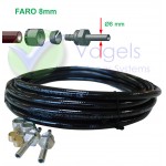 LPG-Flexleiding Kit FARO 8mm x 6mtr. + 2x koppeling
