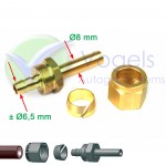 FARO 8mm Koppeling Pijp Recht