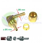 FARO 6-mm-Kupplung, abgewinkeltes 90°-Rohr